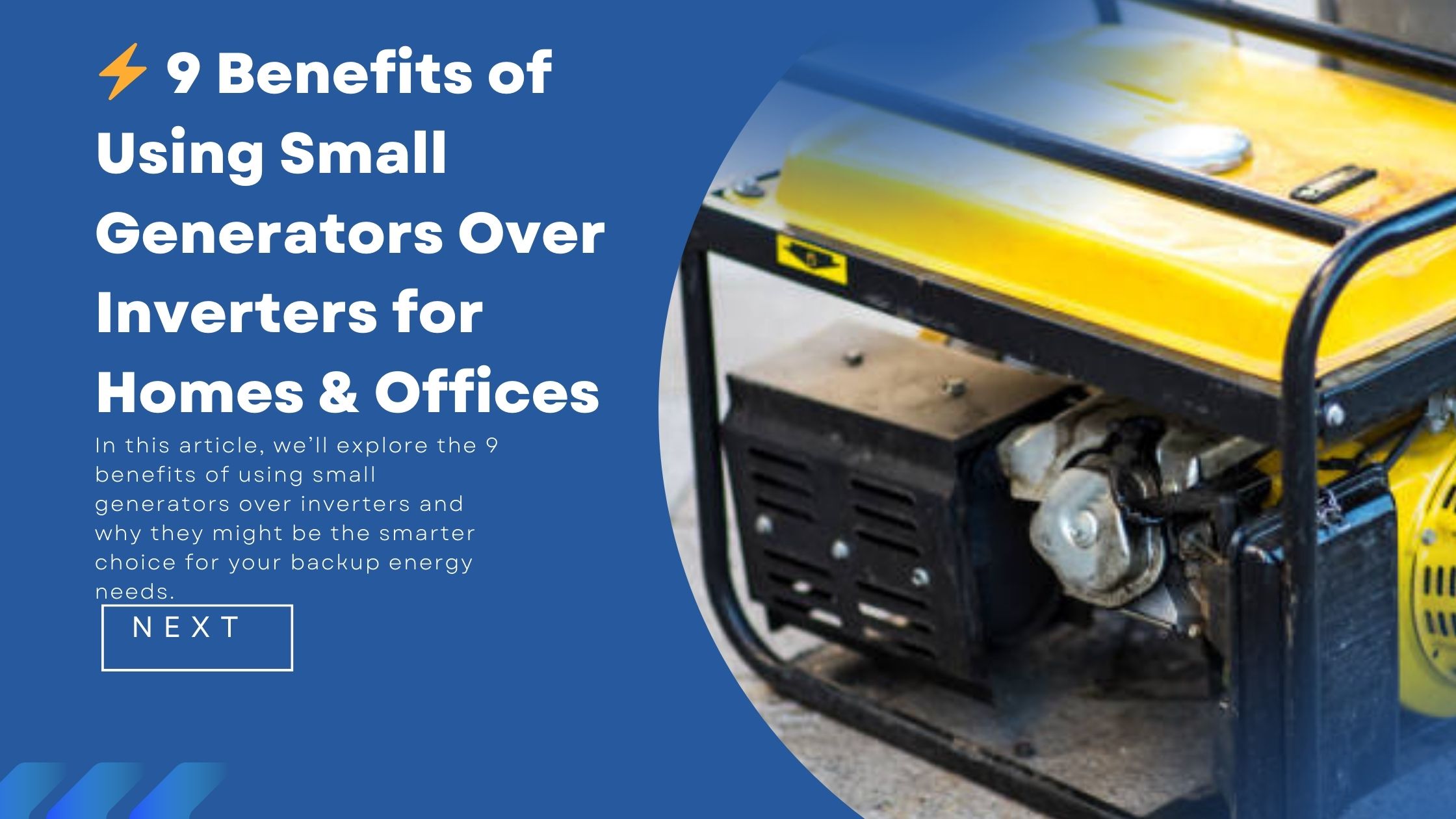 In this article, we’ll explore the 9 benefits of using small generators over inverters and why they might be the smarter choice for your backup energy needs.