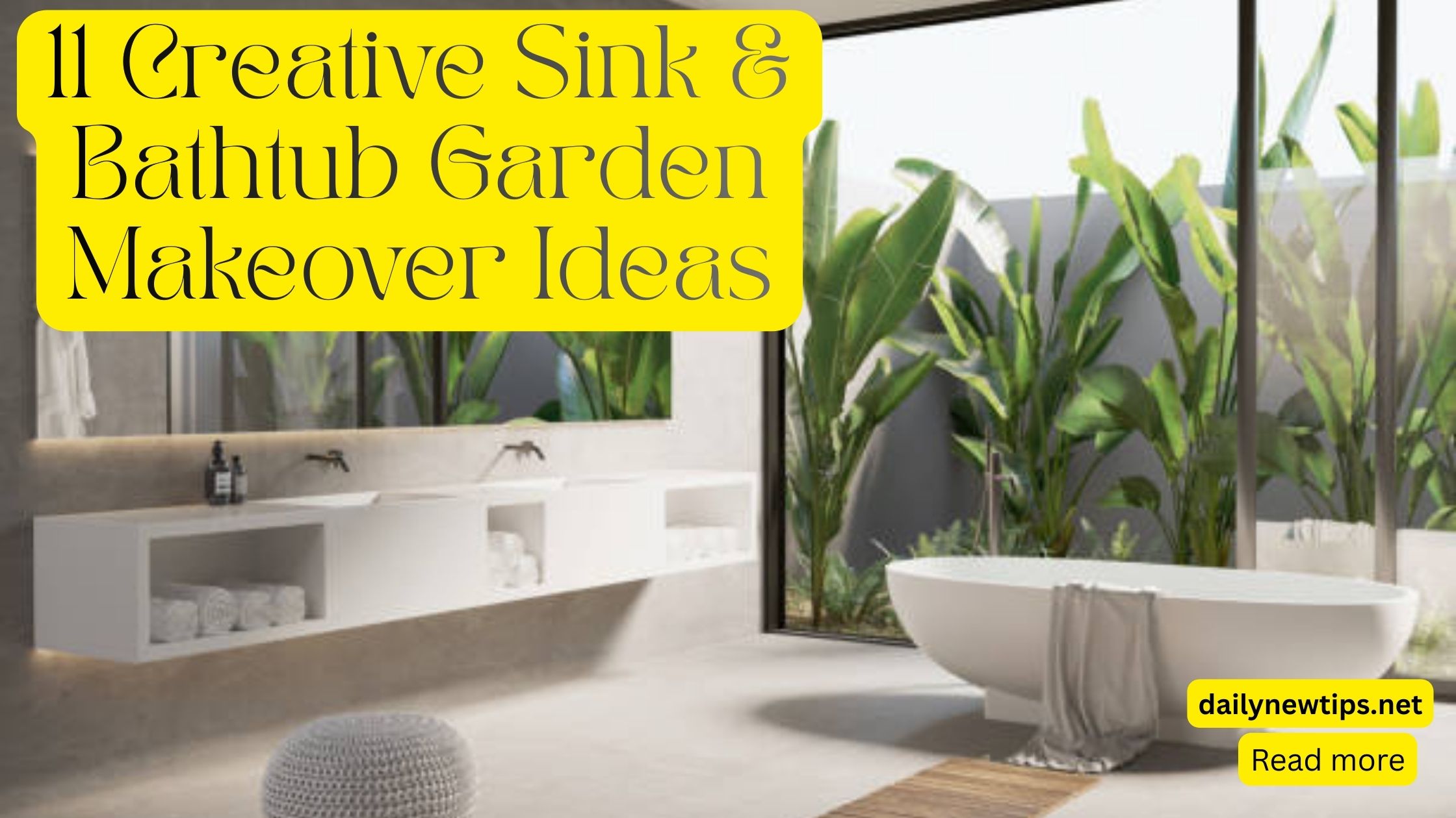 11 Creative Sink & Bathtub Garden Makeover Ideas