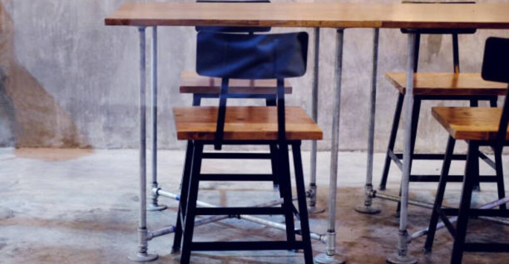 12 Creative Dining Table Ideas Using Pipe Base Designs