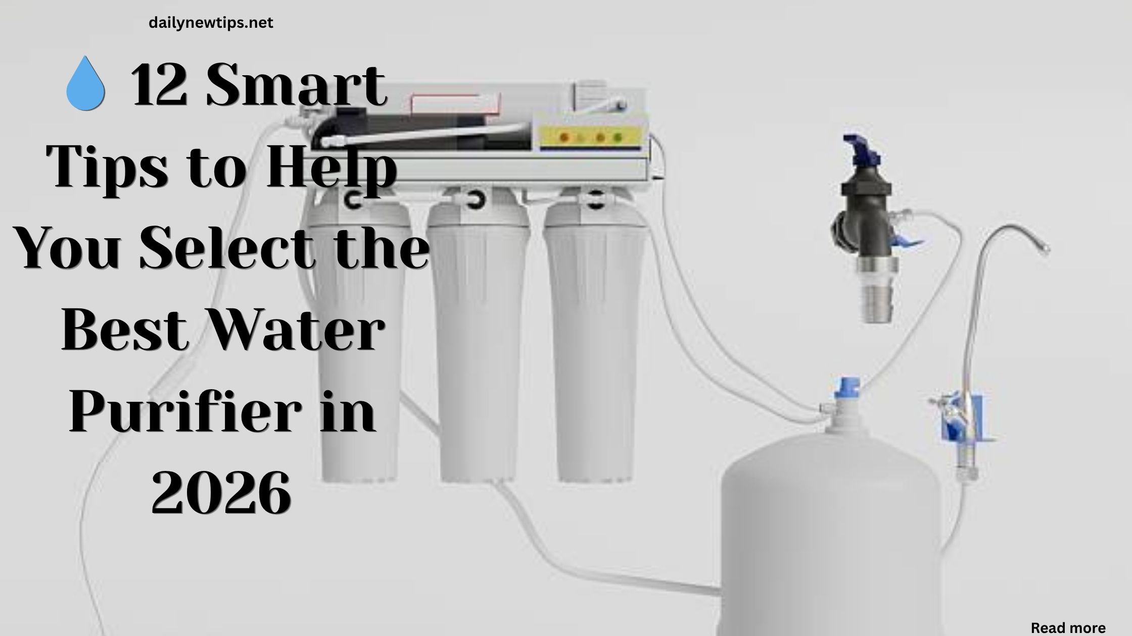 Smart water purifier selection tips for clean and safe drinking water at home