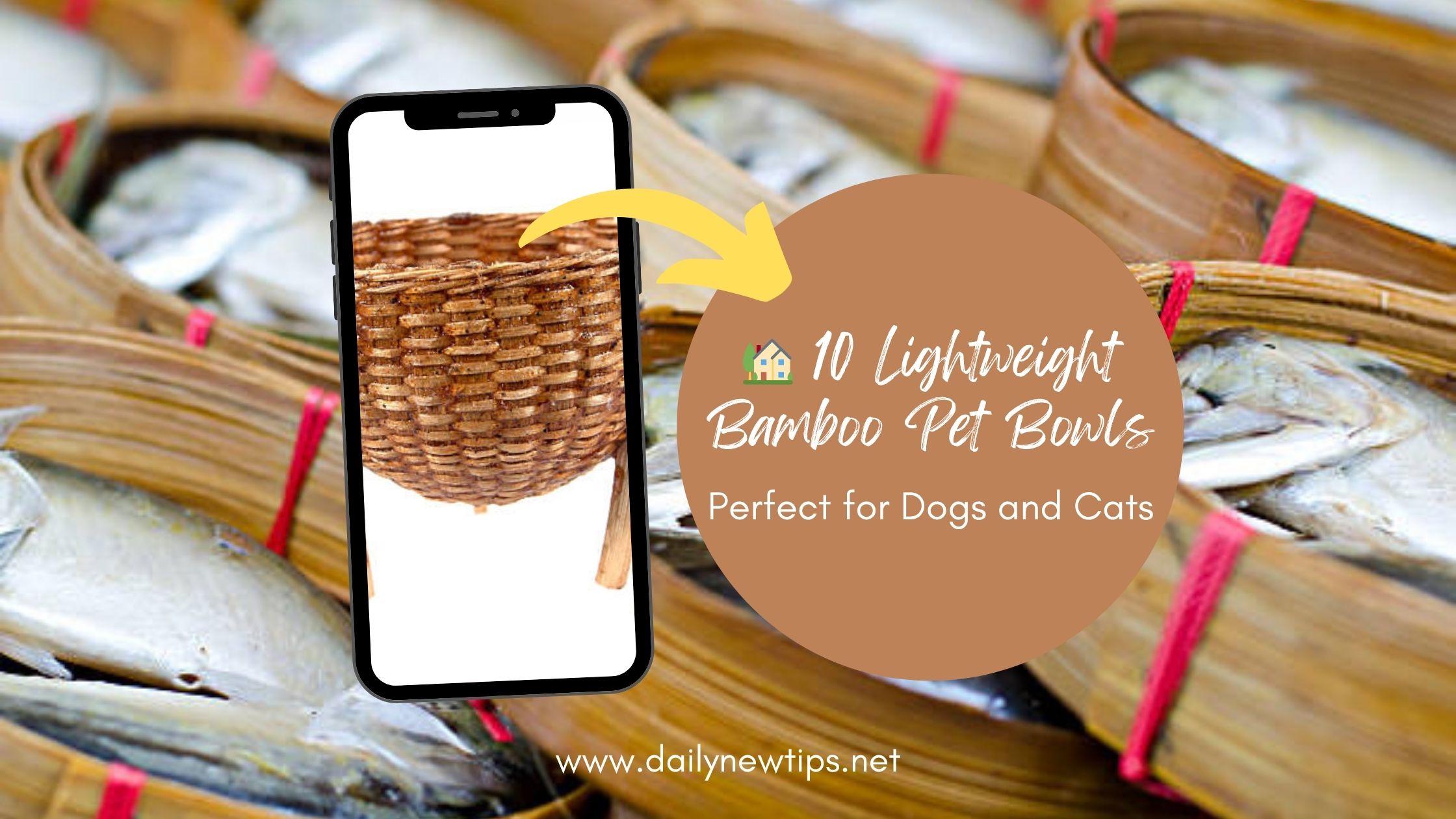 ๐ก 10 Lightweight Bamboo Pet Bowls Perfect for Dogs and Cats