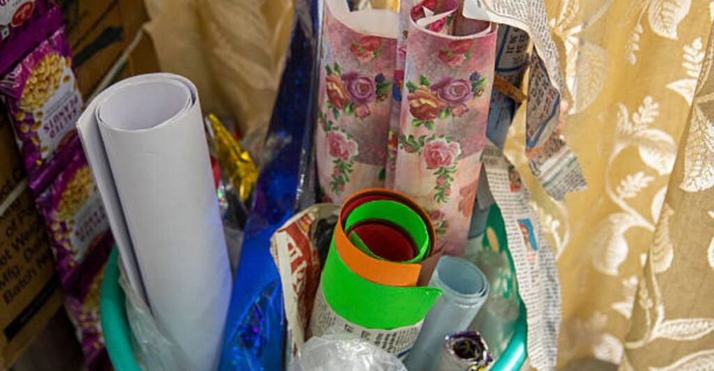 DIY paper craft supplies arranged neatly for creative summer holiday projects