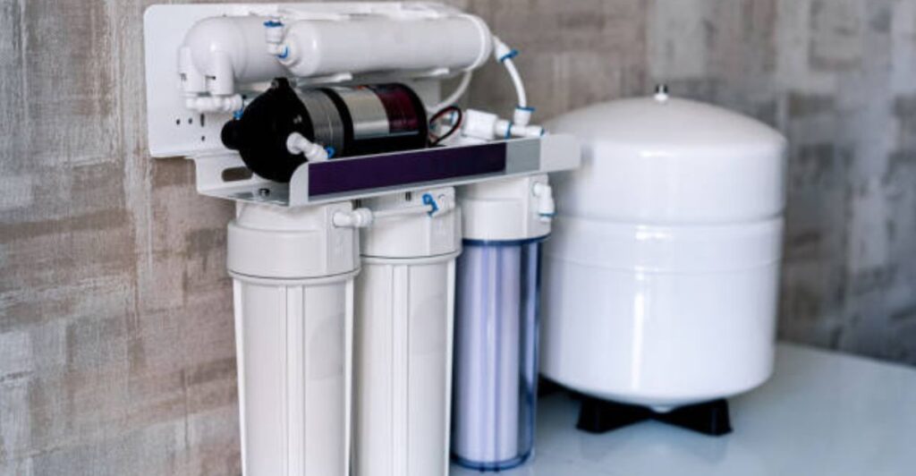 Modern water purifier system installed in a kitchen for healthy living