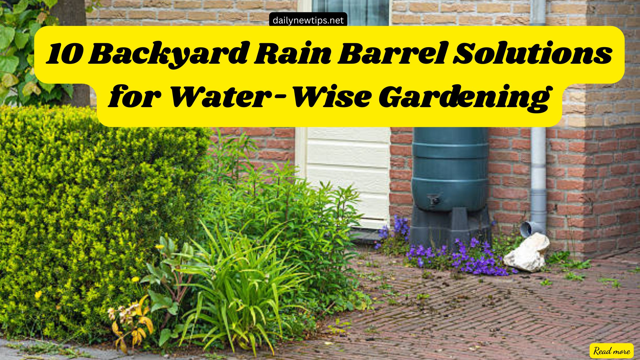 10 Backyard Rain Barrel Solutions for Water-Wise Gardening