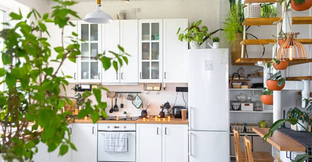 Bright open-concept small home with natural light, modern furniture, and airy living spaces.