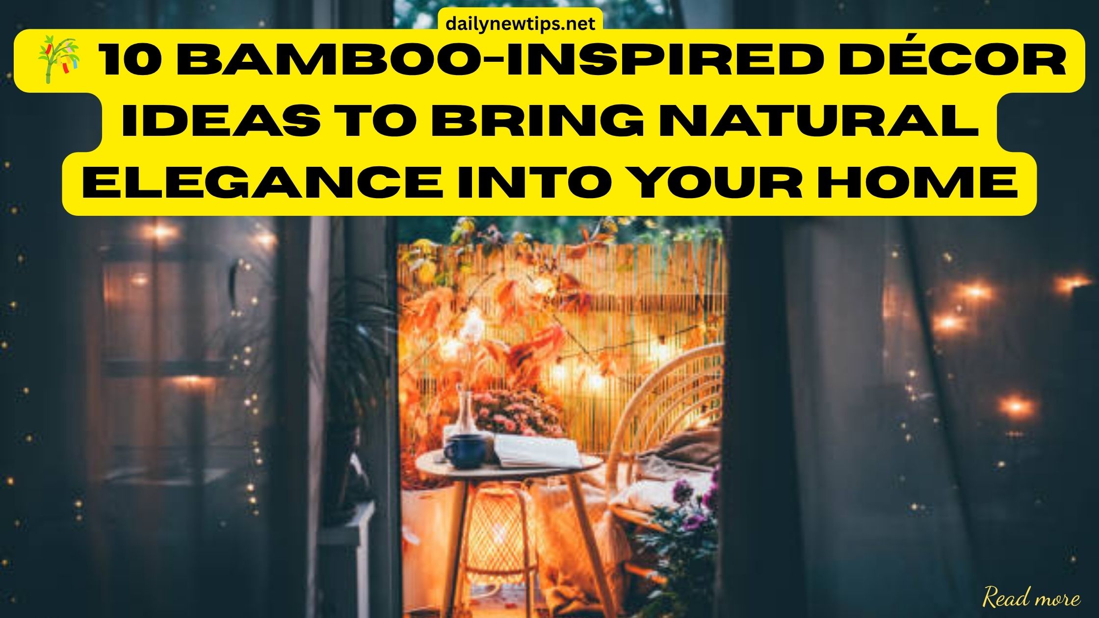 🎋 10 Bamboo-Inspired Décor Ideas to Bring Natural Elegance into Your Home