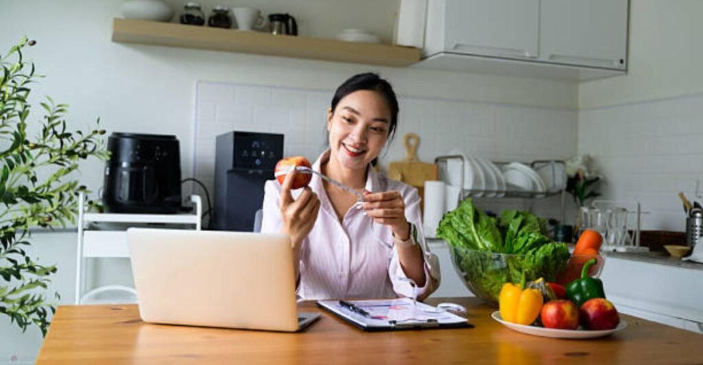 AI-powered kitchen tools displayed on a modern countertop with smart cooking appliances for 2026.