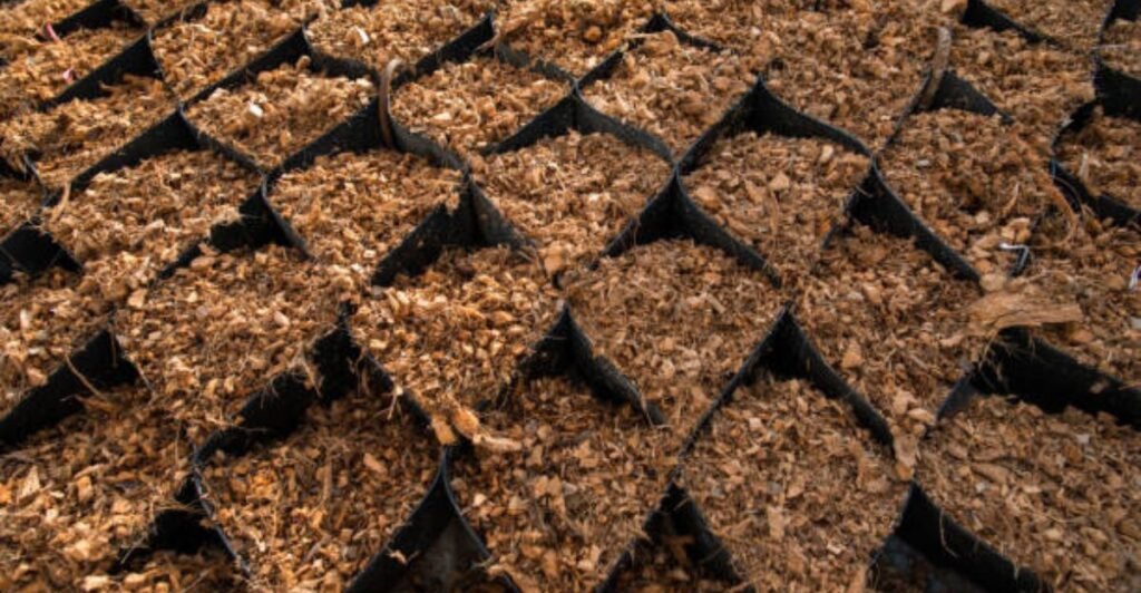 Organic compost preparation using natural materials for a home garden