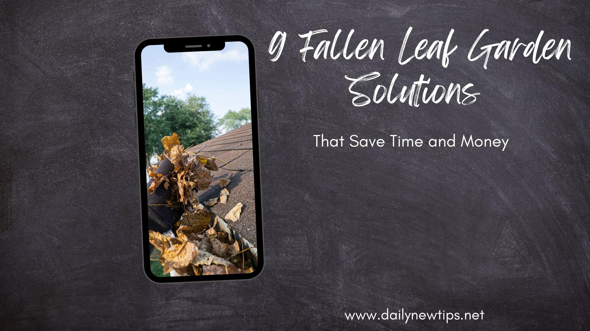 9 Fallen Leaf Garden Solutions That Save Time and Money