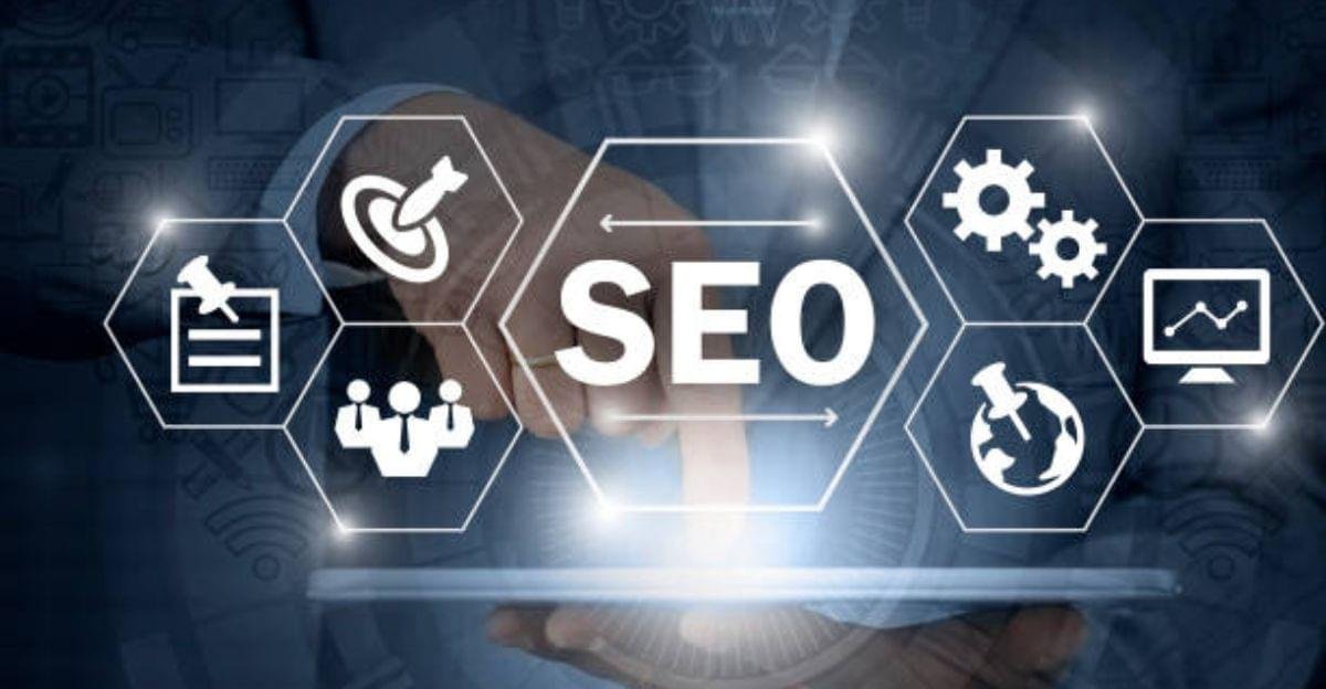Blogger optimizing website SEO using keyword research and content strategy for higher search rankings.