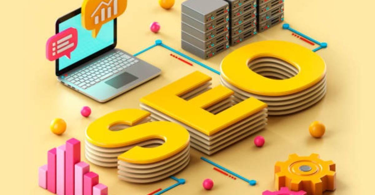 Digital marketing dashboard displaying SEO performance, traffic growth, and website optimization metrics.