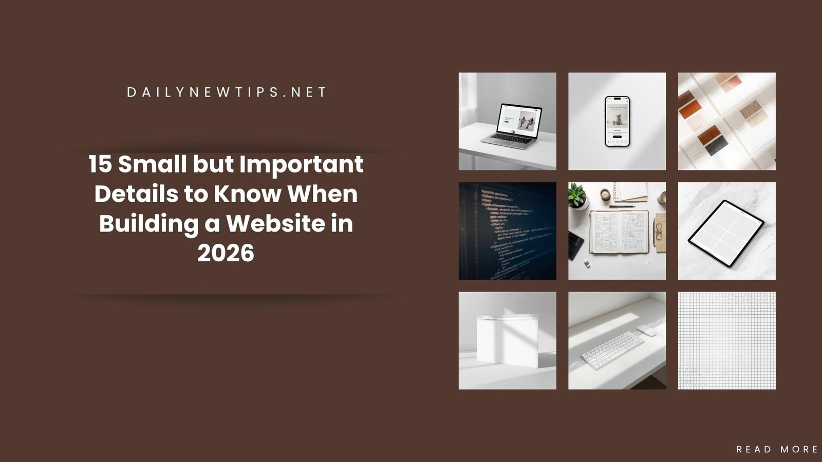 Modern website design process with responsive layout, SEO optimization, and user-friendly interface for 2026.