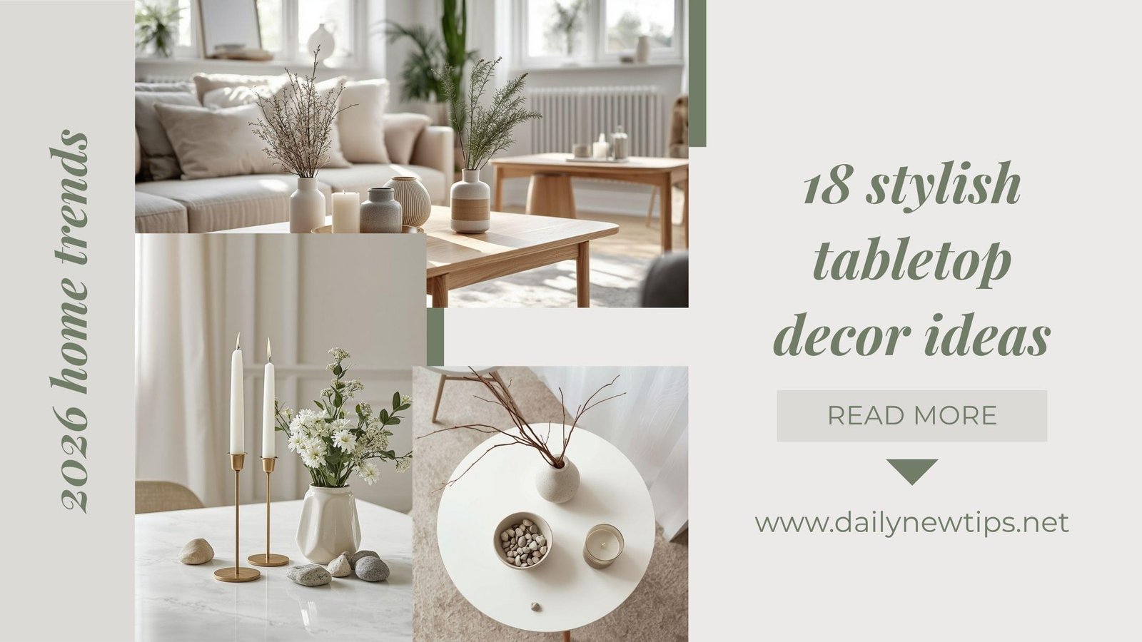 18 Stylish Tabletop Decorating Ideas for Modern Homes in 2026