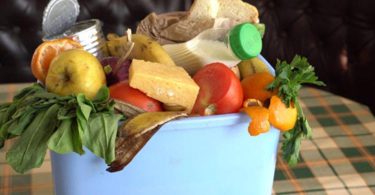 Family using leftover food to reduce kitchen waste