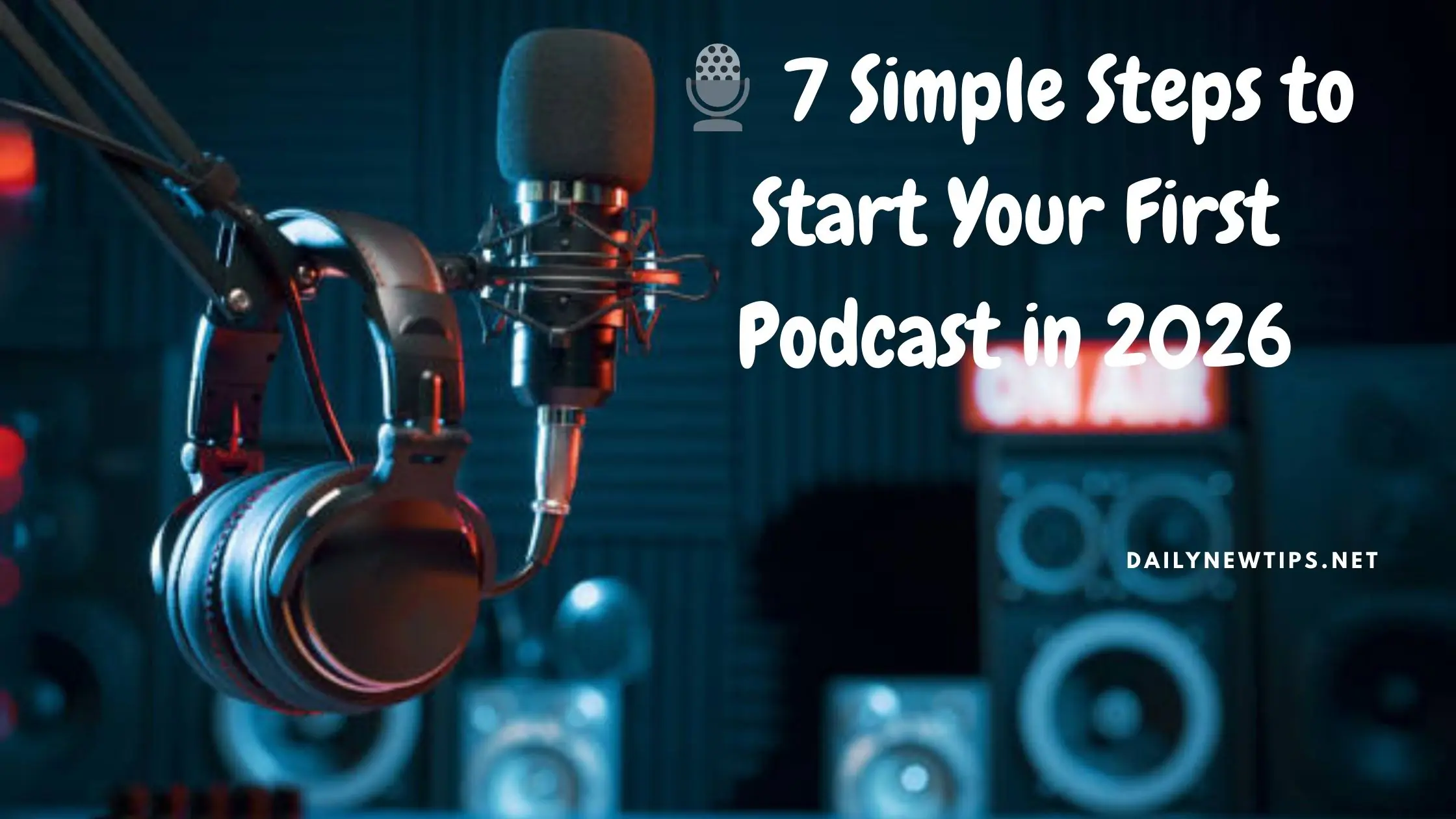 🎙️ 7 Simple Steps to Start Your First Podcast in 2026
