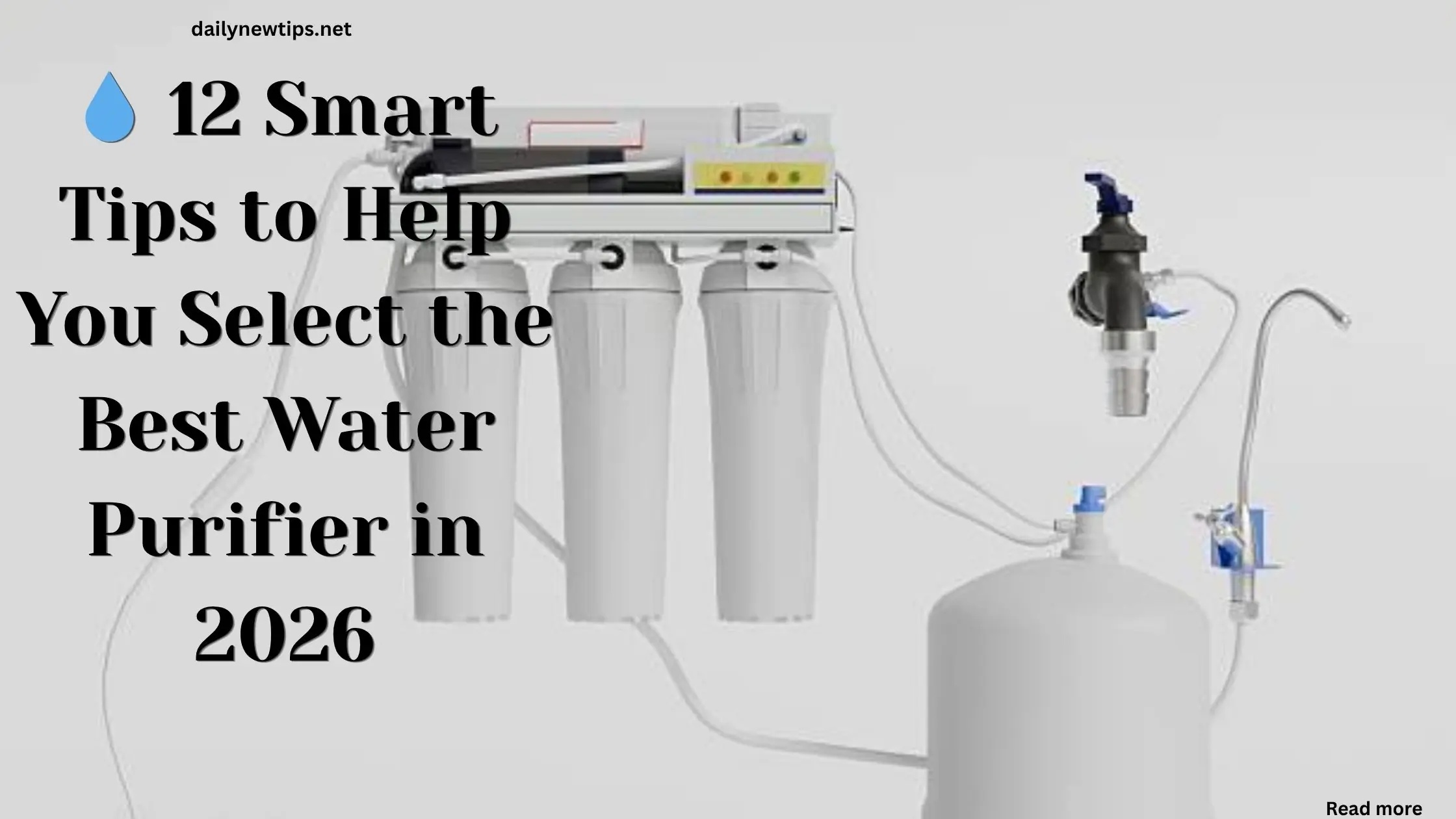 Smart water purifier selection tips for clean and safe drinking water at home