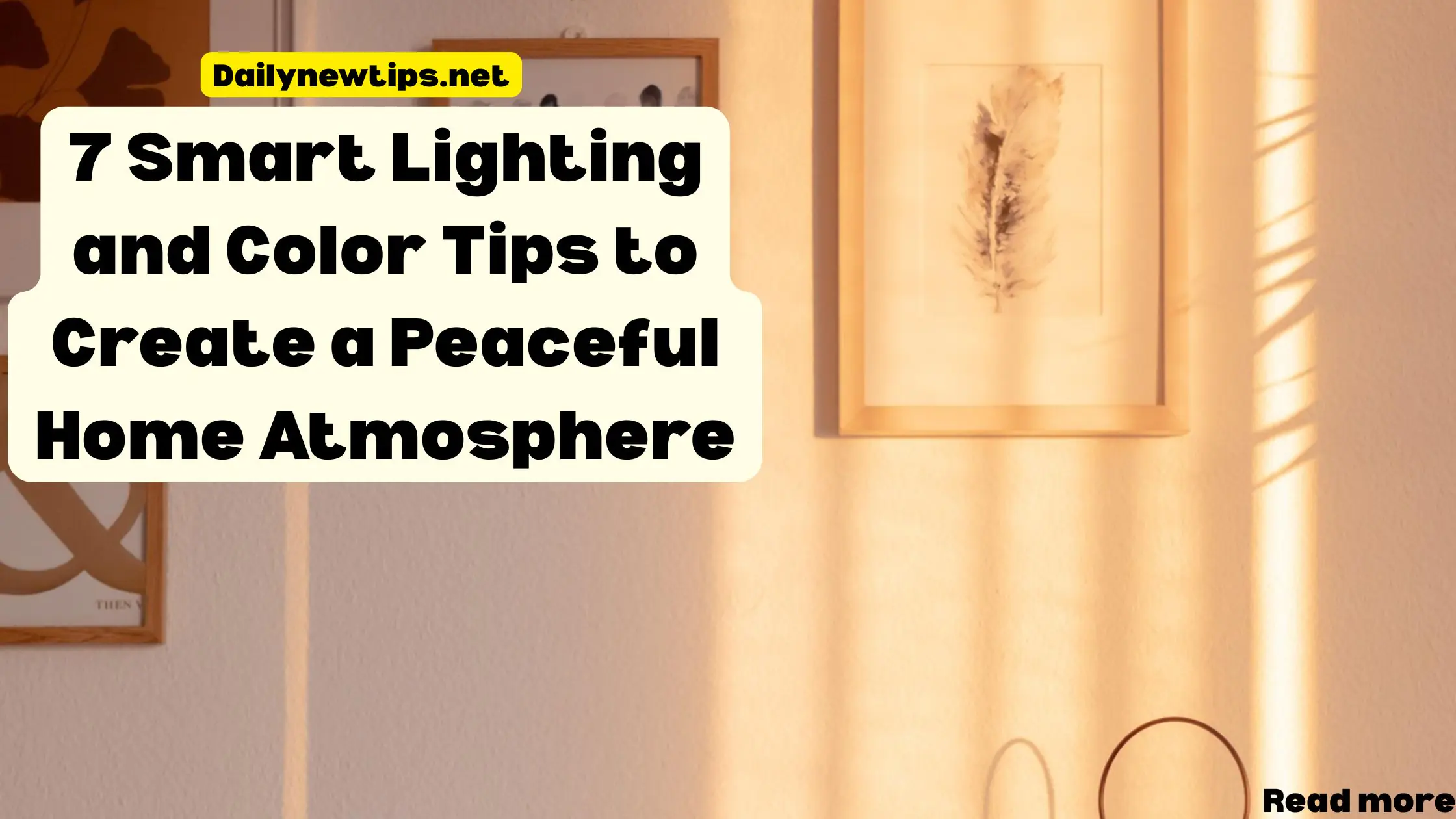 7 Smart Lighting and Color Tips to Create a Peaceful Home Atmosphere