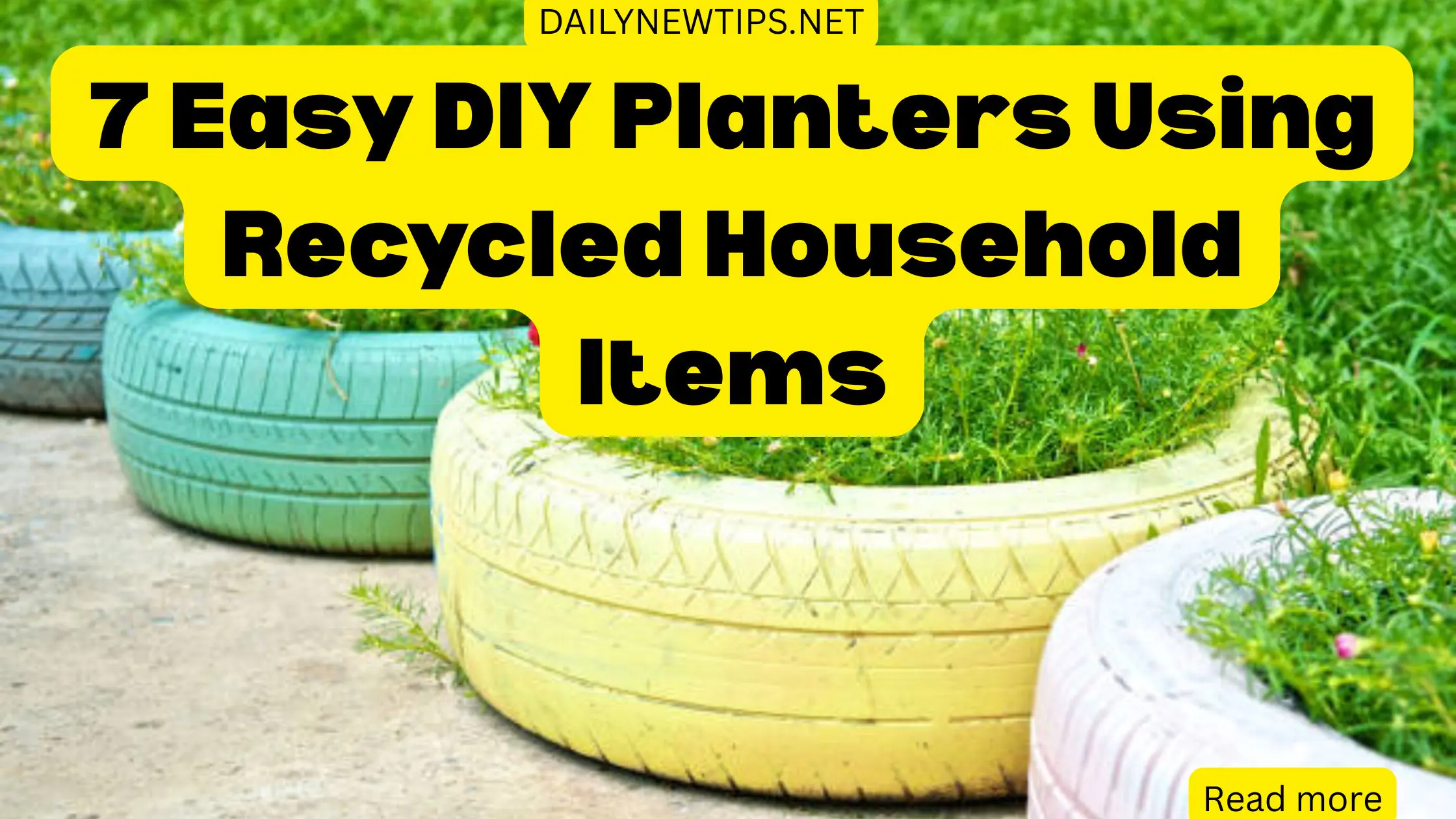 7 Easy DIY Planters Using Recycled Household Items