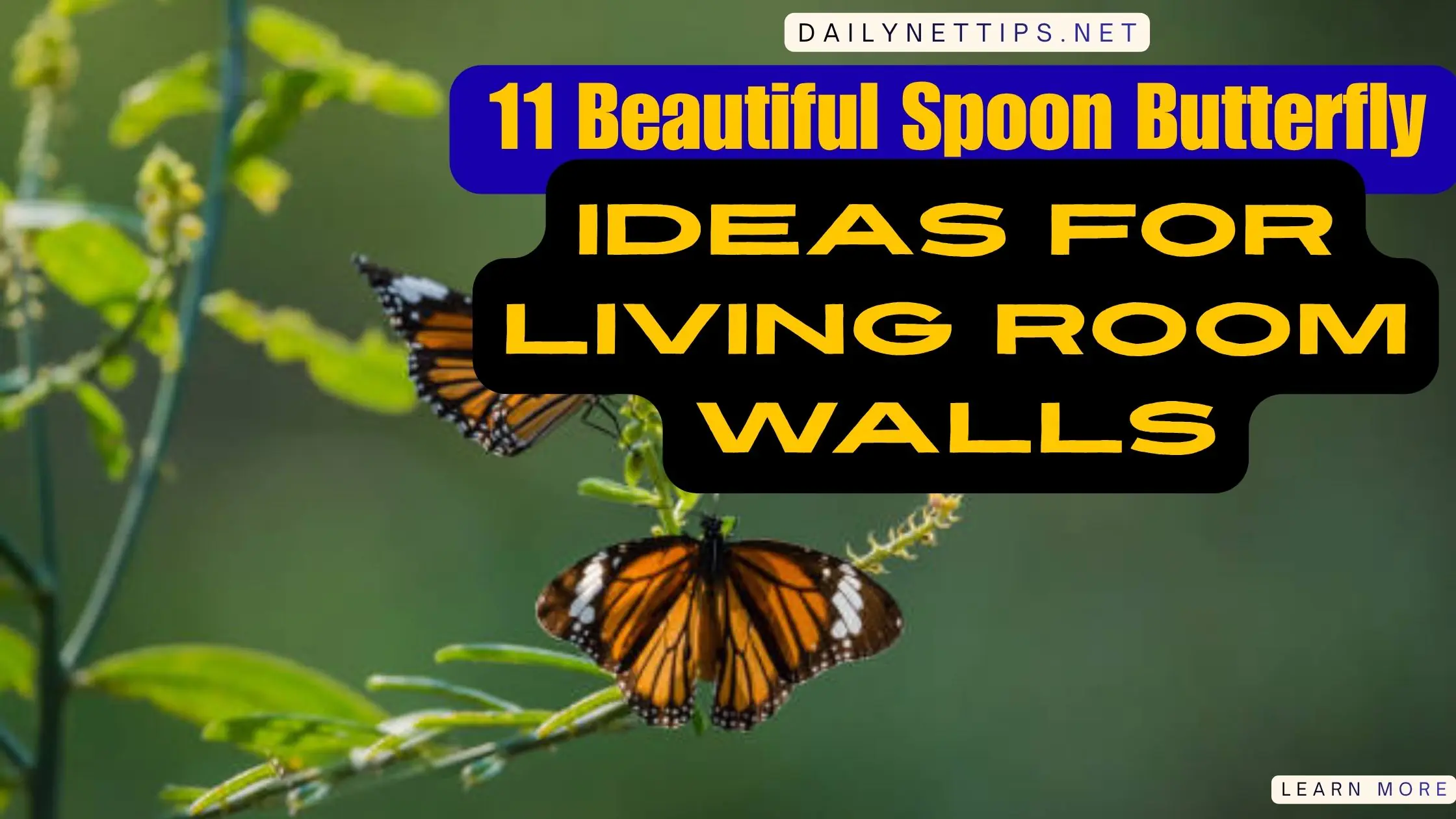 11 Beautiful Spoon Butterfly Decor Ideas for Living Room Walls