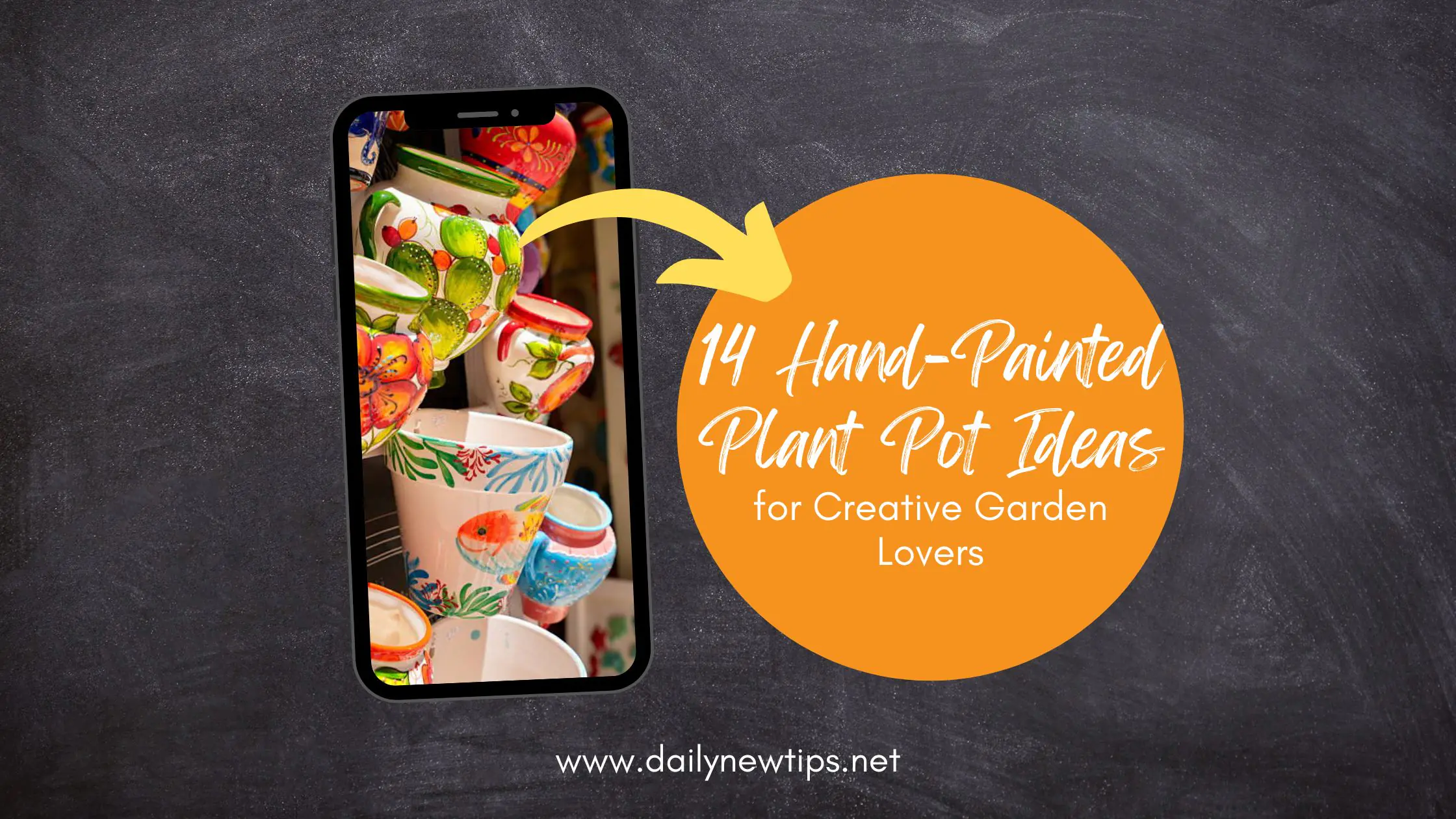 14 Hand-Painted Plant Pot Ideas for Creative Garden Lovers