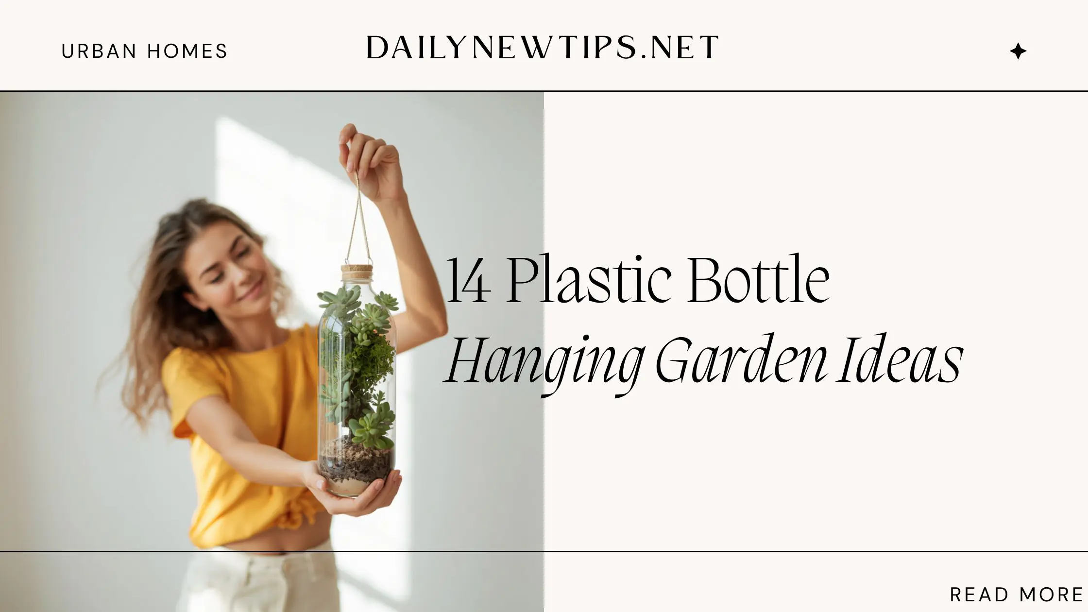 14 Plastic Bottle Vertical Hanging Garden Ideas for Urban Homes