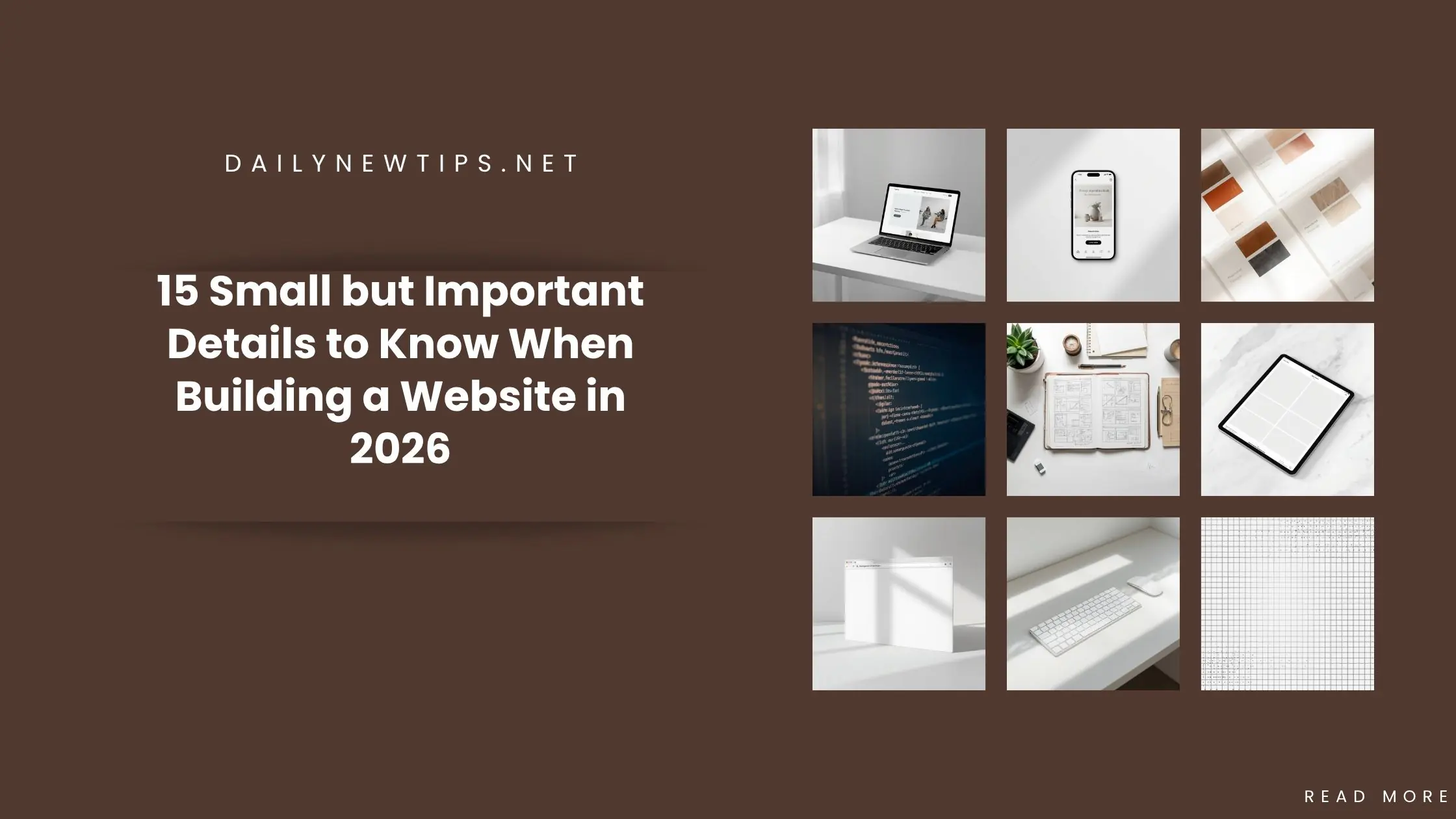 Modern website design process with responsive layout, SEO optimization, and user-friendly interface for 2026.