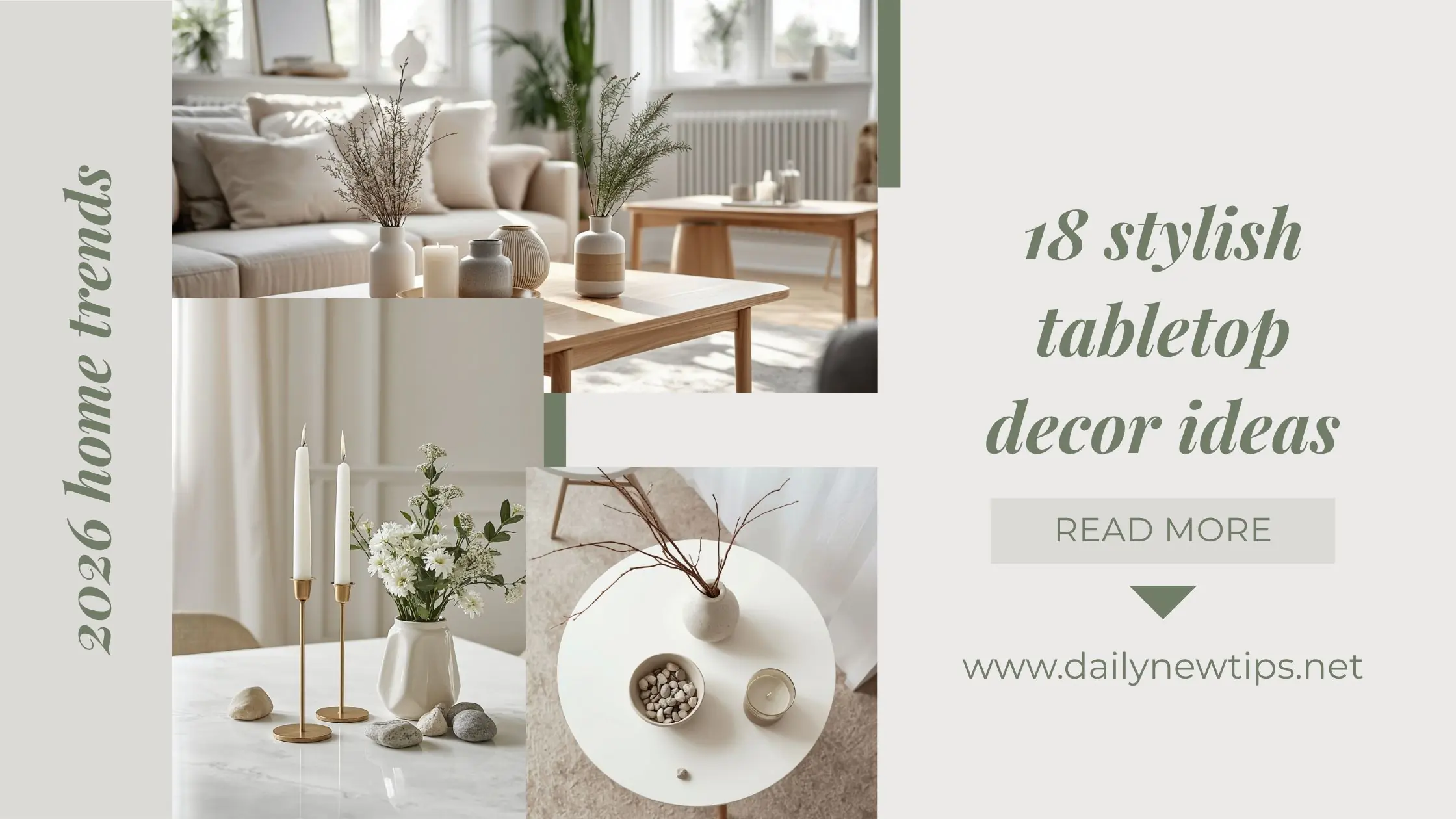 18 Stylish Tabletop Decorating Ideas for Modern Homes in 2026